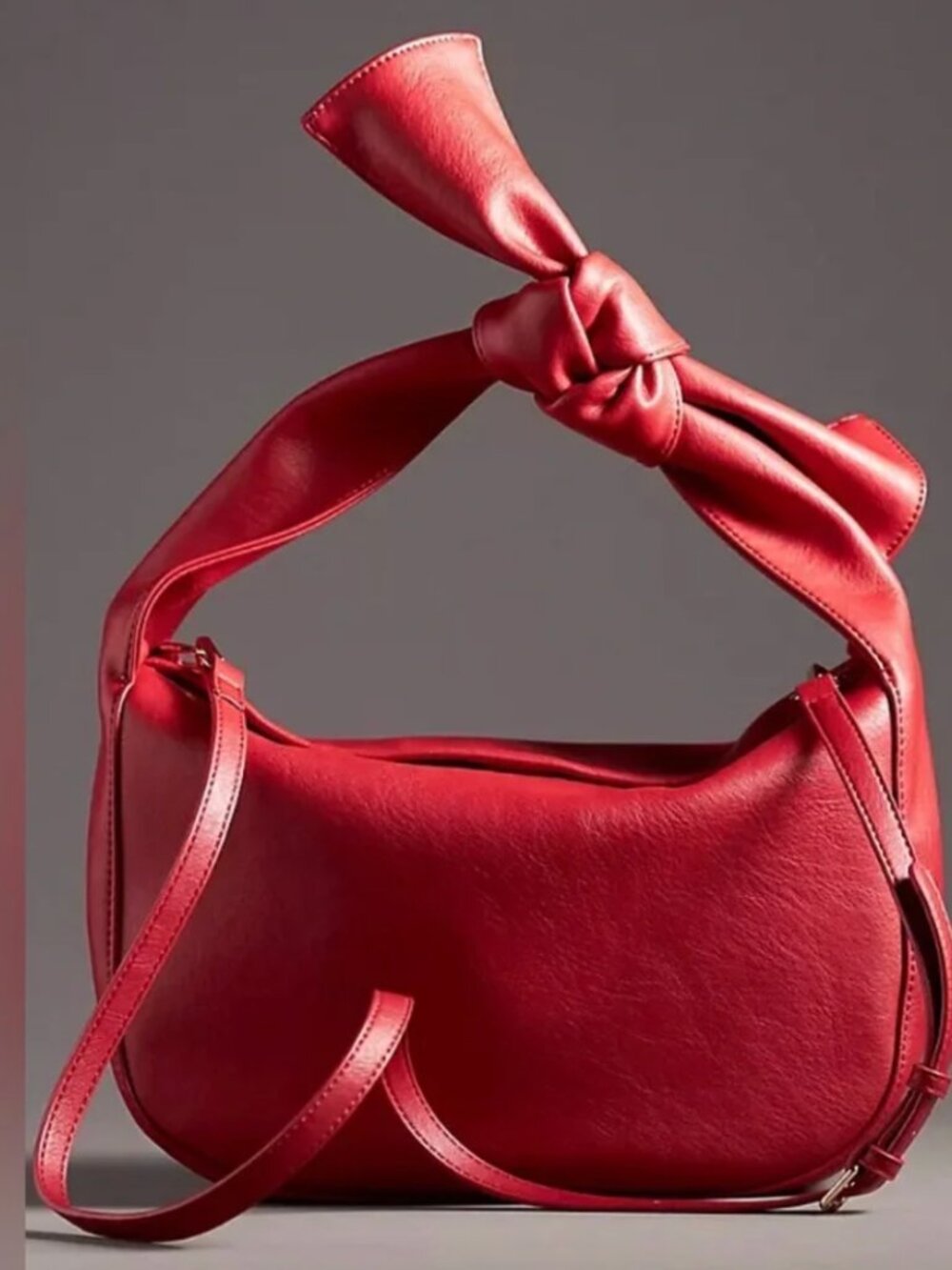 Red Knot-Accent Crossbody Bag Anthropologie
